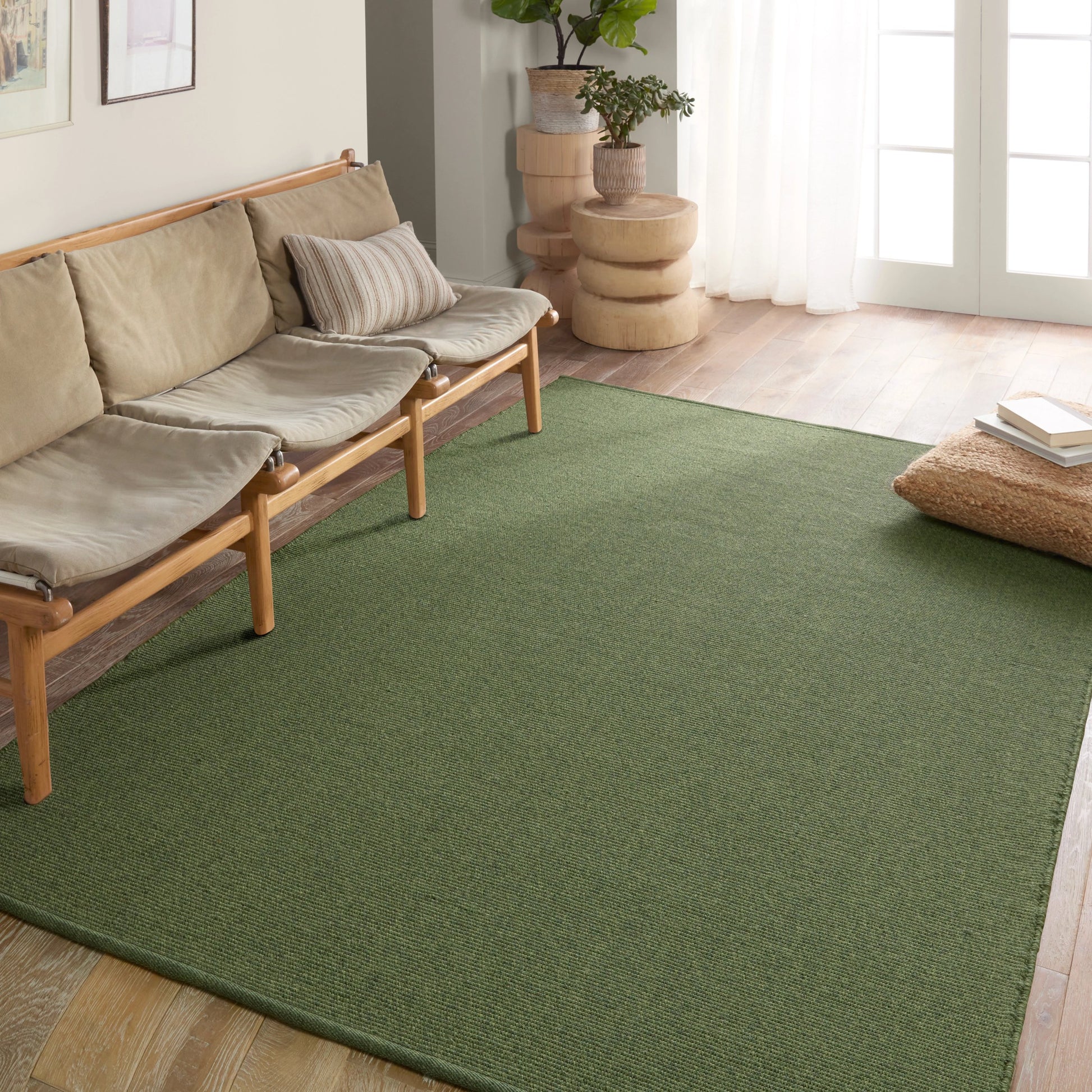 Flint FLI04 Rug by Jaipur Living in green. Made from 100% polypropylene in a unique style.