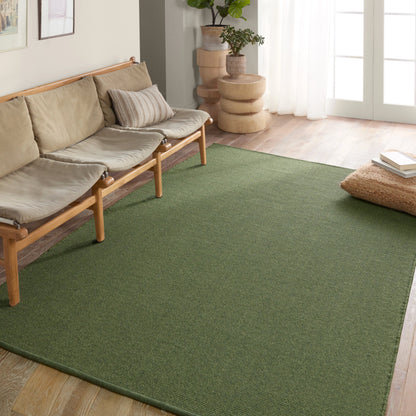 Flint FLI04 Rug by Jaipur Living in green. Made from 100% polypropylene in a unique style.