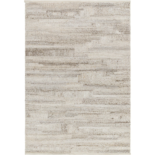 Floria Rug by Surya in taupe. Made from 100% recycled pet yarn in a traditional style.
