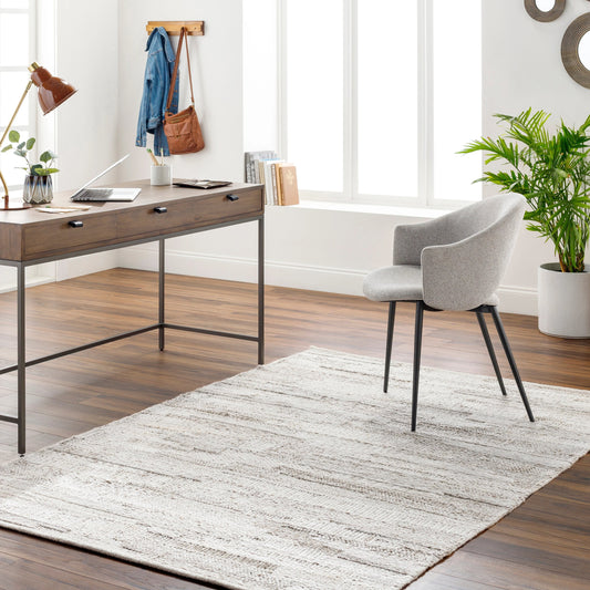 Floria Rug by Surya in taupe. Made from 100% recycled pet yarn in a traditional style.