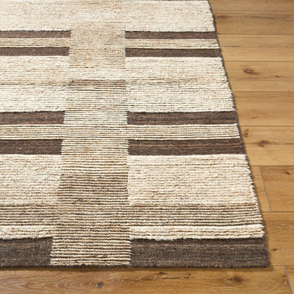 Folklore FLK-2301 Rug by Surya in beige, taupe, espresso, cream. Made from wool in a unique style.