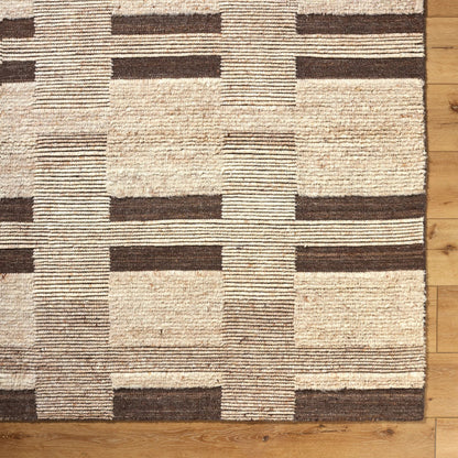 Folklore FLK-2301 Rug by Surya in beige, taupe, espresso, cream. Made from wool in a unique style.