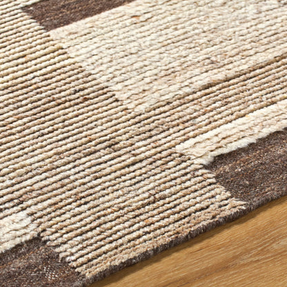 Folklore FLK-2301 Rug by Surya in beige, taupe, espresso, cream. Made from wool in a unique style.