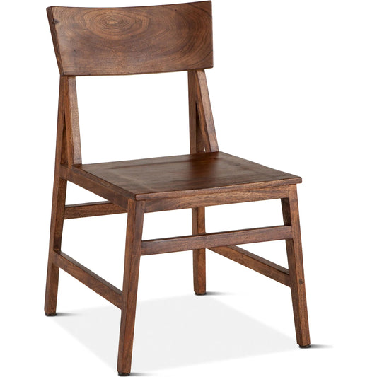 Nottingham Acacia Dining Chair (Set of 2) by World Interiors in brown and walnut. Made from acacia wood in a unique style.