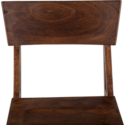 Nottingham Acacia Dining Chair by World Interiors in brown and walnut. Made from acacia wood in a transitional style.