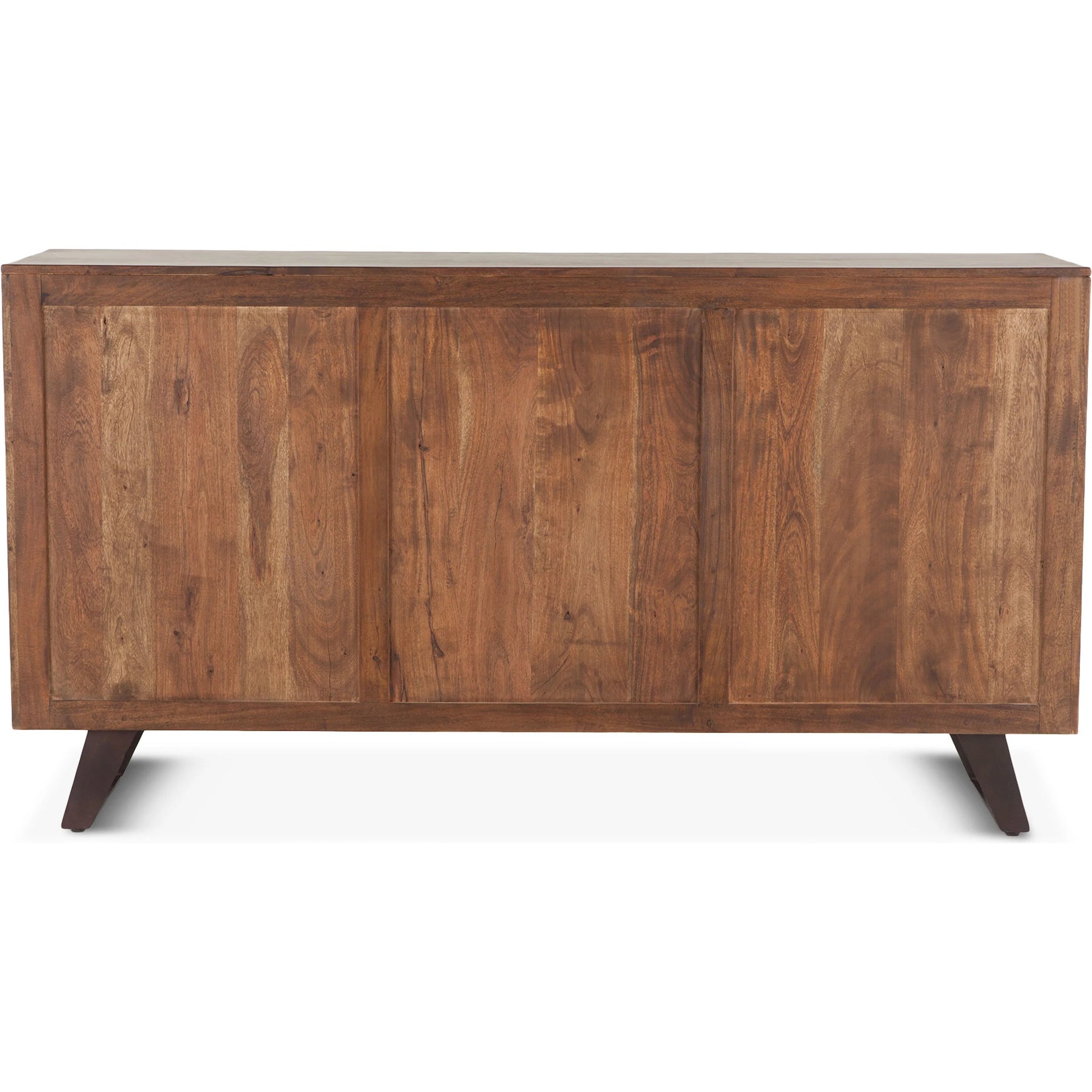 Nottingham Dresser by World Interiors in brown and walnut, antique zinc. Made from acacia wood, iron in a rustic style.