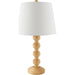 Felipe Accent Table Lamp by Livabliss in hand painted. Made from rubber wood, linen, polyester in a traditional style.