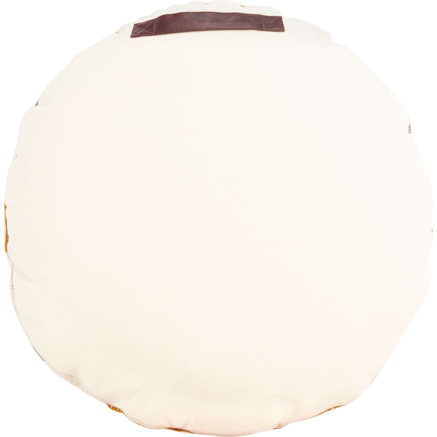 002 SI-1769254 | Additional Silo | Tyrrell Floor Pillow by HedgeApple Essentials in mustard, gray. Made from cotton, polyfill in a eclectic & global style.