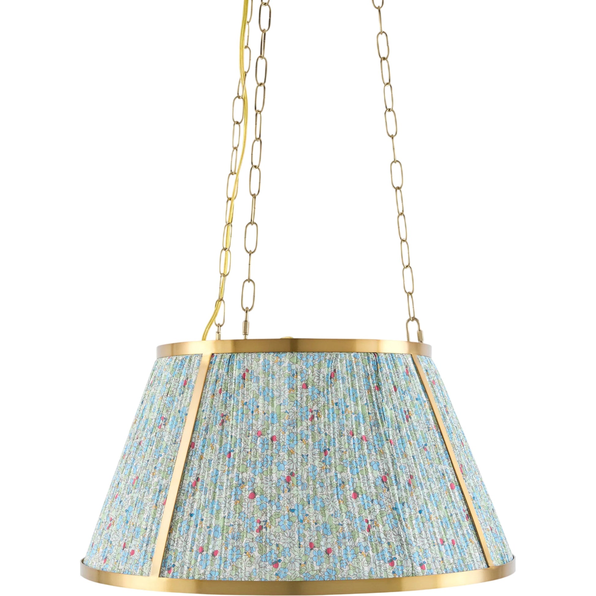 Florie Pendant by Livabliss in electroplated. Made from iron, cotton, polyester in a unique style.