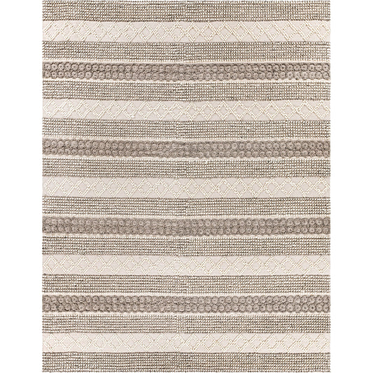 Farmhouse Neutrals Rug - 23867 by Surya in cream, oatmeal, charcoal. Made from 60% wool, 40% cotton in a unique style.