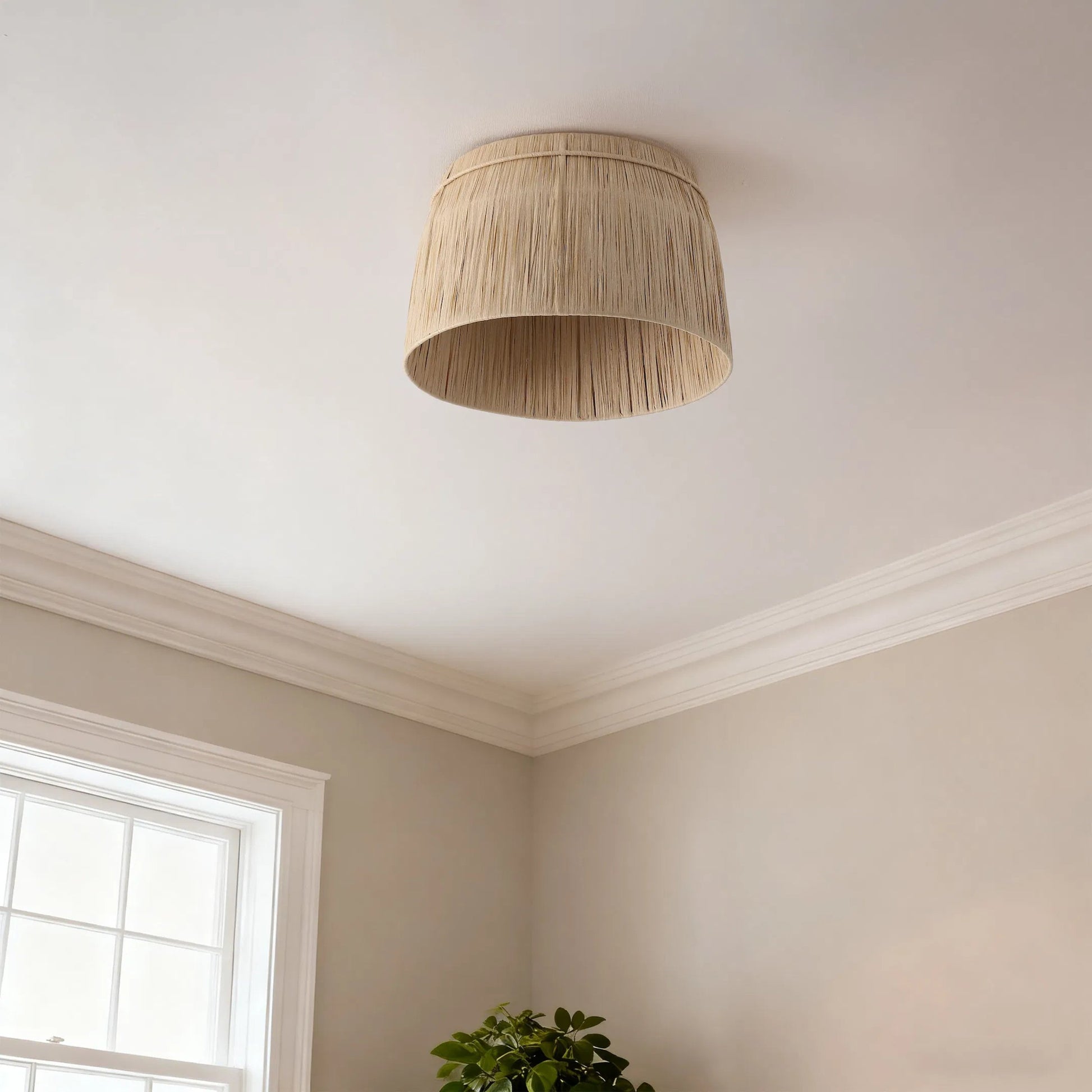 Cottage Flush Mount by HedgeApple Essentials in natural. Made from iron in a unique style.