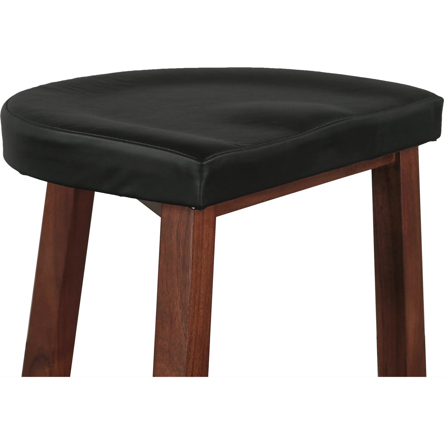 006 SI-2242888 | Closeup | Hampton Counter Stool by World Interiors in brown and walnut. Made from acacia wood in a transitional style.