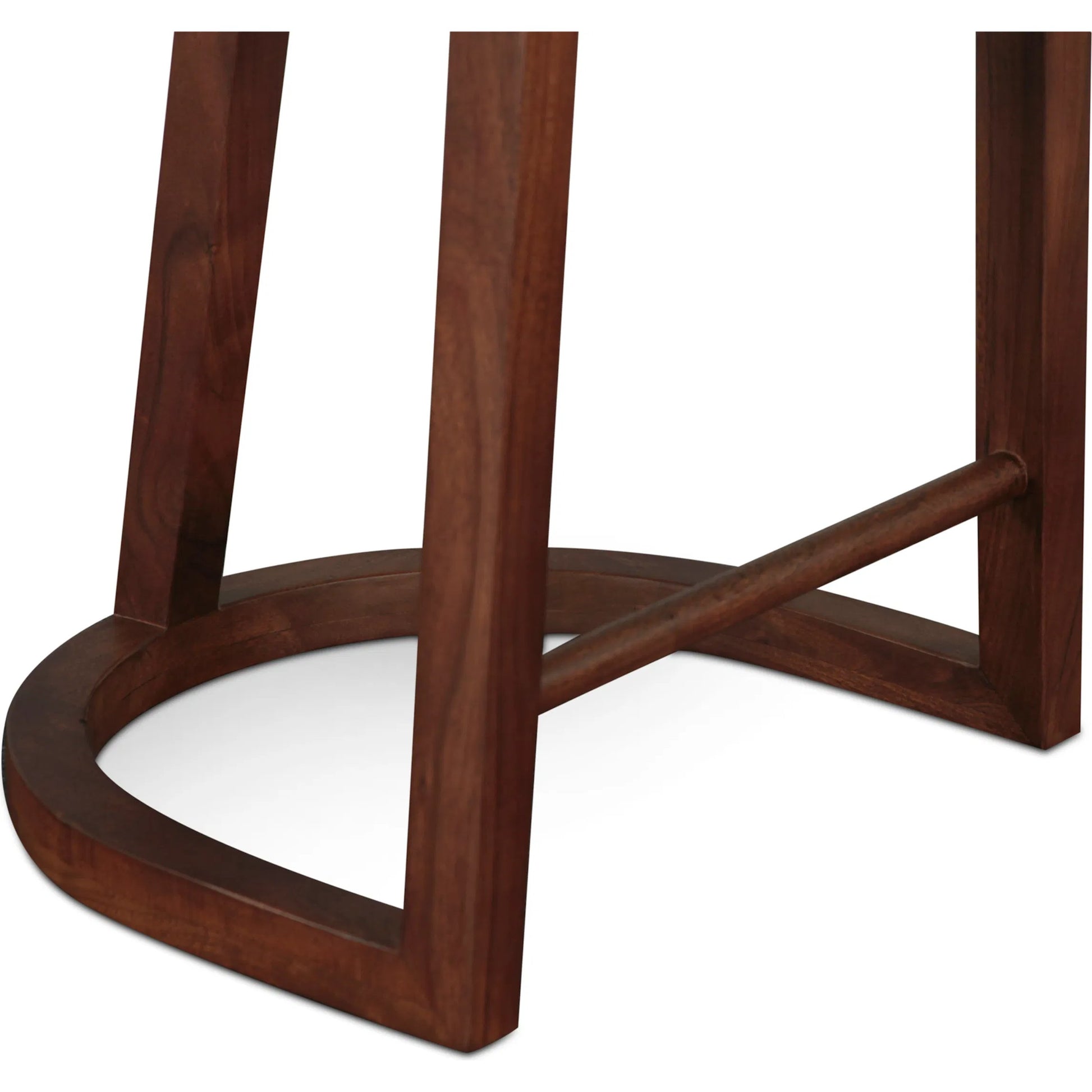 Hampton Counter Stool by World Interiors in brown and walnut. Made from acacia wood in a transitional style.