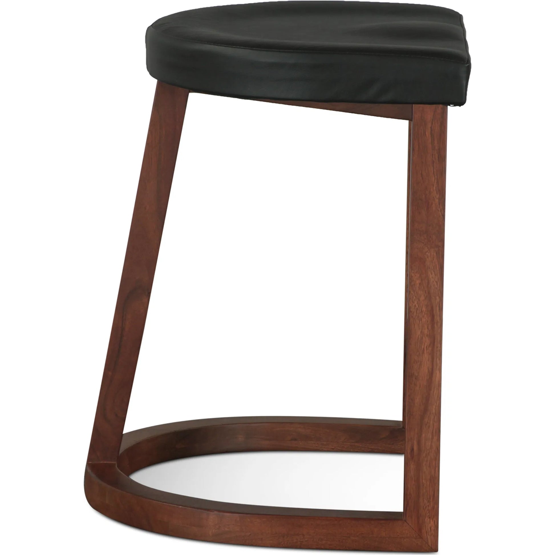 Hampton Counter Stool by World Interiors in brown and walnut. Made from acacia wood in a transitional style.