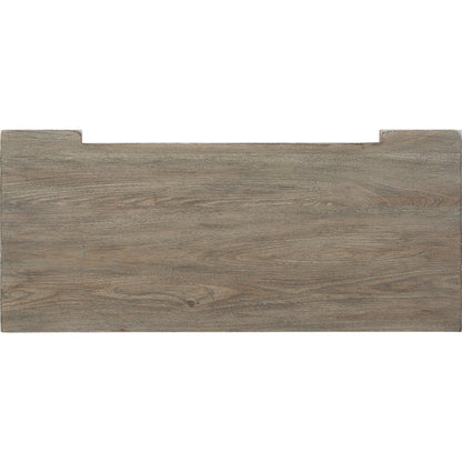 Arch Salvage Jackson Drawer Chest by A.R.T. Furniture in brown and parch. Made from parrawood solids, cathedral elm veneers in a traditional style.