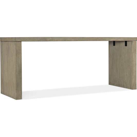 Linville Falls Desk - 72" Top-2 Legs by Hooker Furniture in mink. Made from oak veneers in a modern style.
