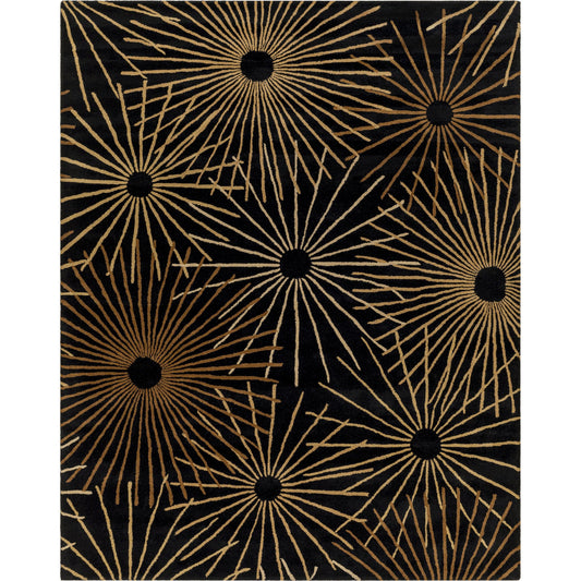 Forum Rug - 1317 by Livabliss in black, dark brown, tan. Made from 100% wool in a unique style.