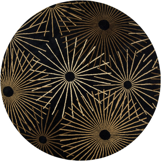 Forum Rug - 1317 by Livabliss in black, dark brown, tan. Made from 100% wool in a unique style.