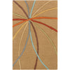 Mustard, Dark Brown, Dusty Coral, Wheat, Sage, Rust / 2' x 3'