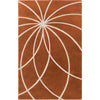 Burnt Orange, Ivory / 3' x 12'