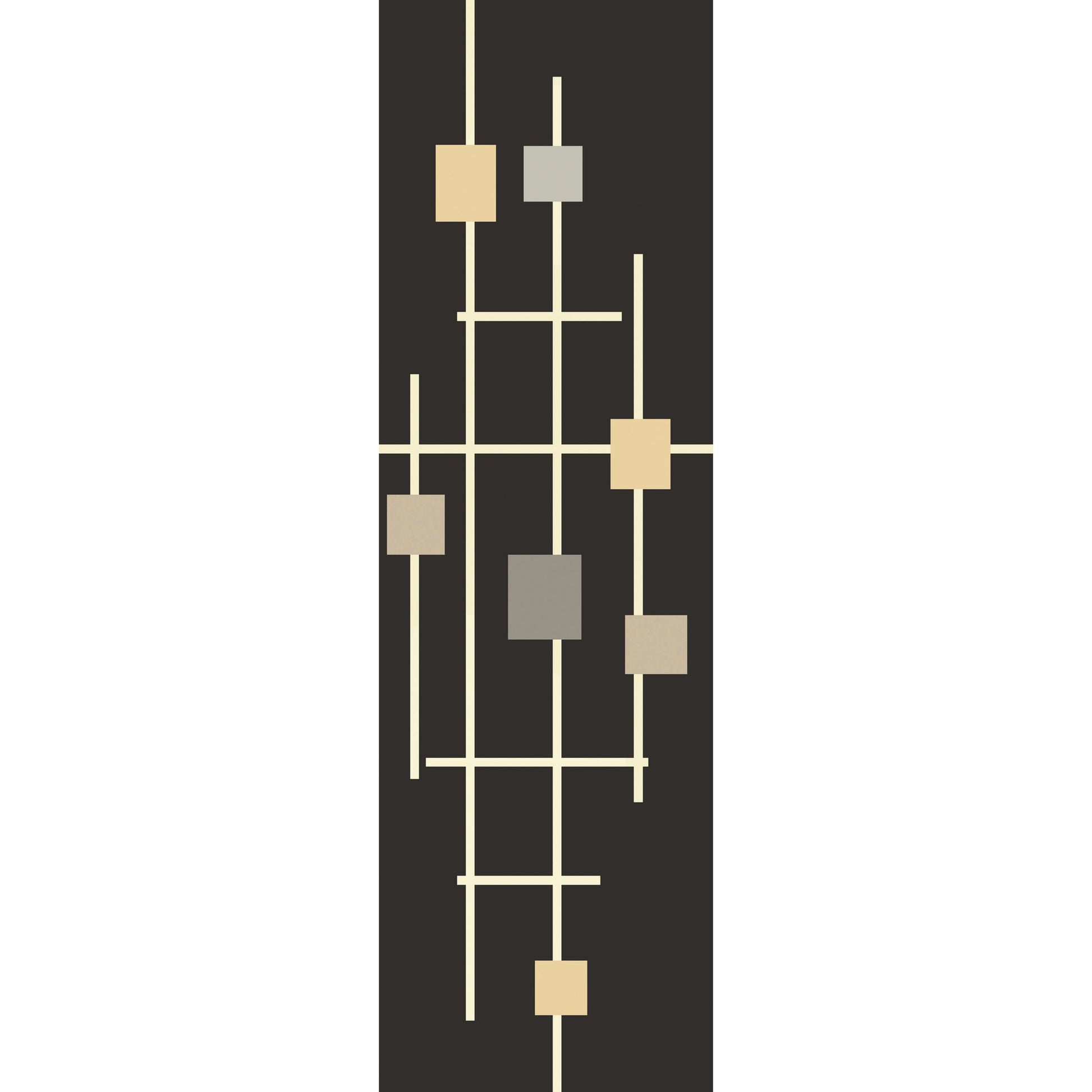 Forum Rug - 15556 by Livabliss in sage, dark blue, light sage, mustard, light beige, light gray. Made from 100% wool in a unique style.