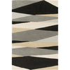 Black, Ivory, Medium Gray, Gray, Cream / 4' Round