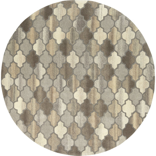 Forum Rug - 22369 by Livabliss in charcoal, taupe, tan, light beige, brown. Made from 100% wool in a unique style.