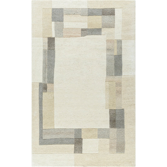 Forum Rug - 489103 by Livabliss in ivory, taupe, charcoal, sand, slate, beige. Made from wool in a unique style.
