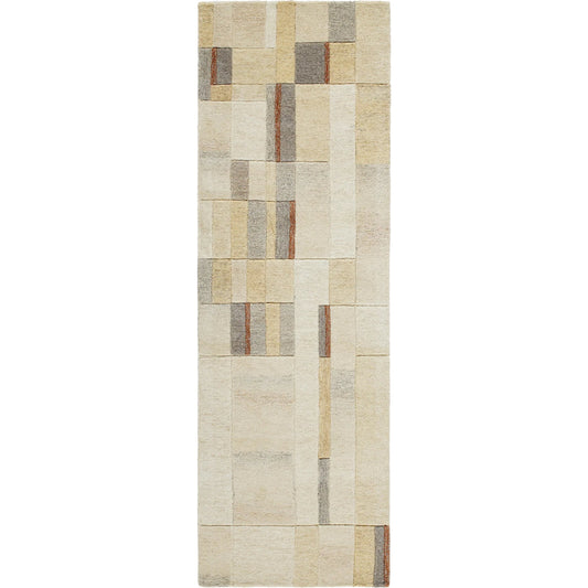 Forum Rug - 489127 by Livabliss in ivory, beige, taupe, slate gray, rust, sand. Made from wool in a unique style.