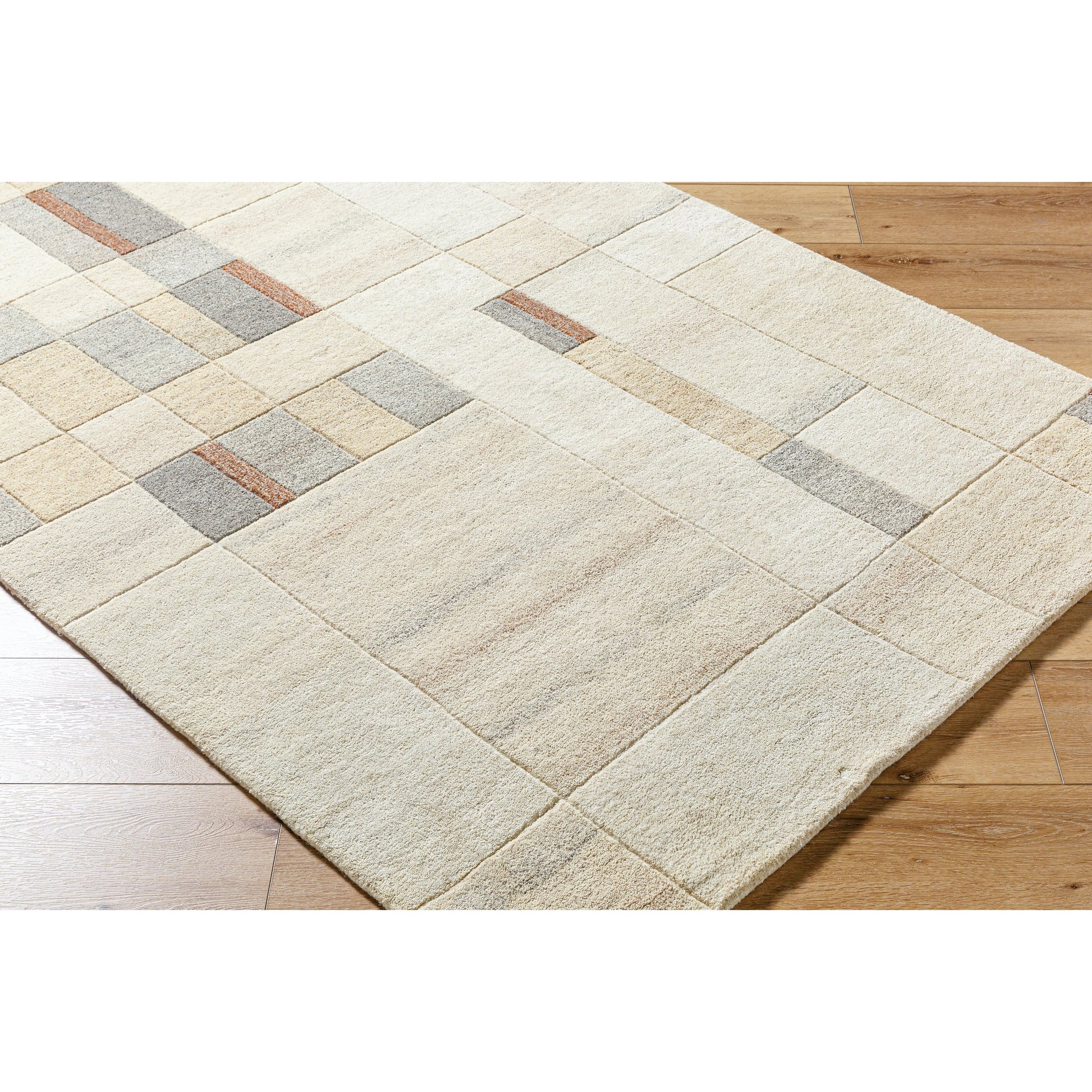 Forum Rug - 489127 by Livabliss in ash, pearl, khaki, sage. Made from wool in a unique style.