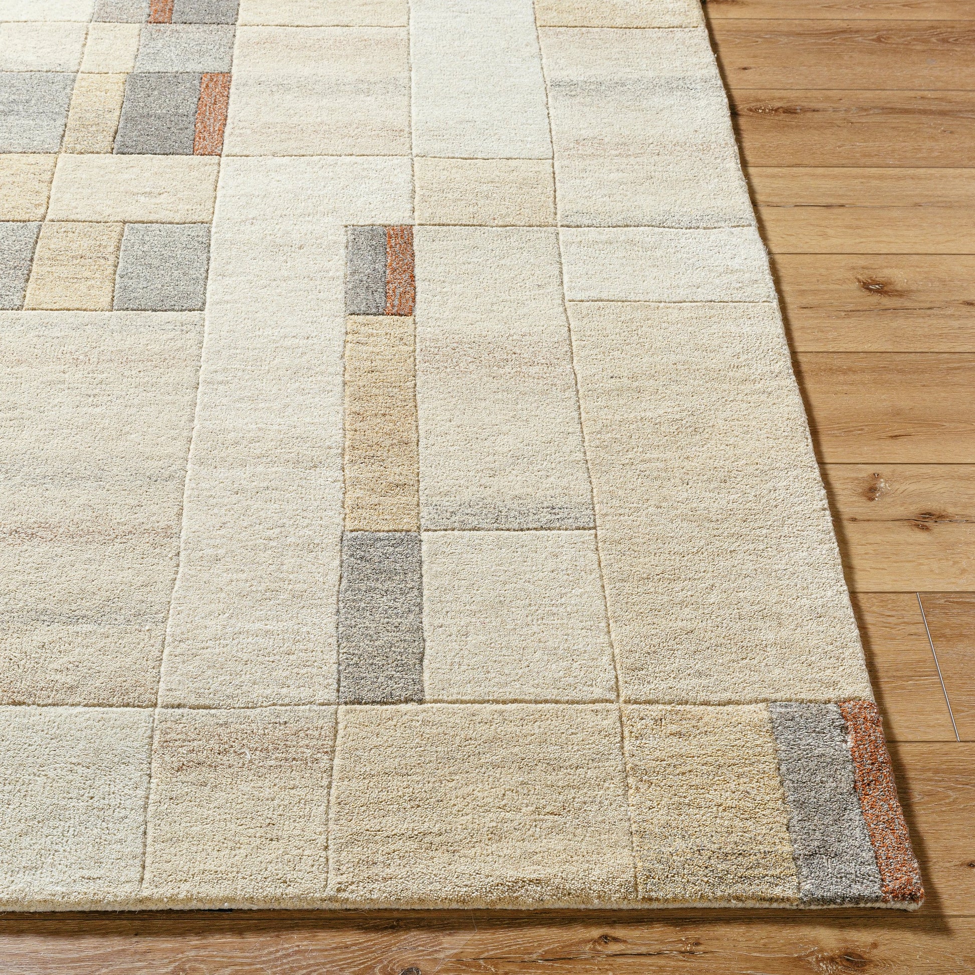 Forum Rug - 489127 by Livabliss in ash, pearl, khaki, sage. Made from wool in a unique style.