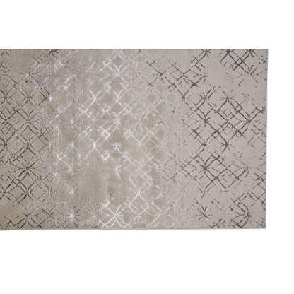 Micah Metallic Trellis Rug - 3047F by Feizy. Made from polyester, polypropylene in a unique style.
