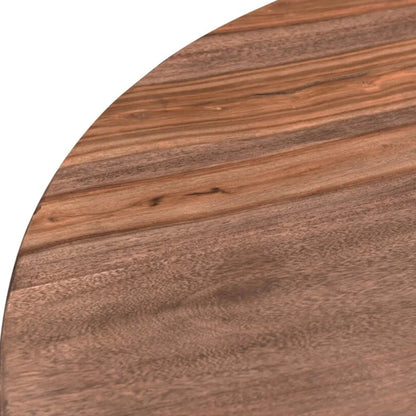Acres 46" Sheesham Wood Round Dining by World Interiors in brownstone. Made from sheesham wood, iron in a transitional style.