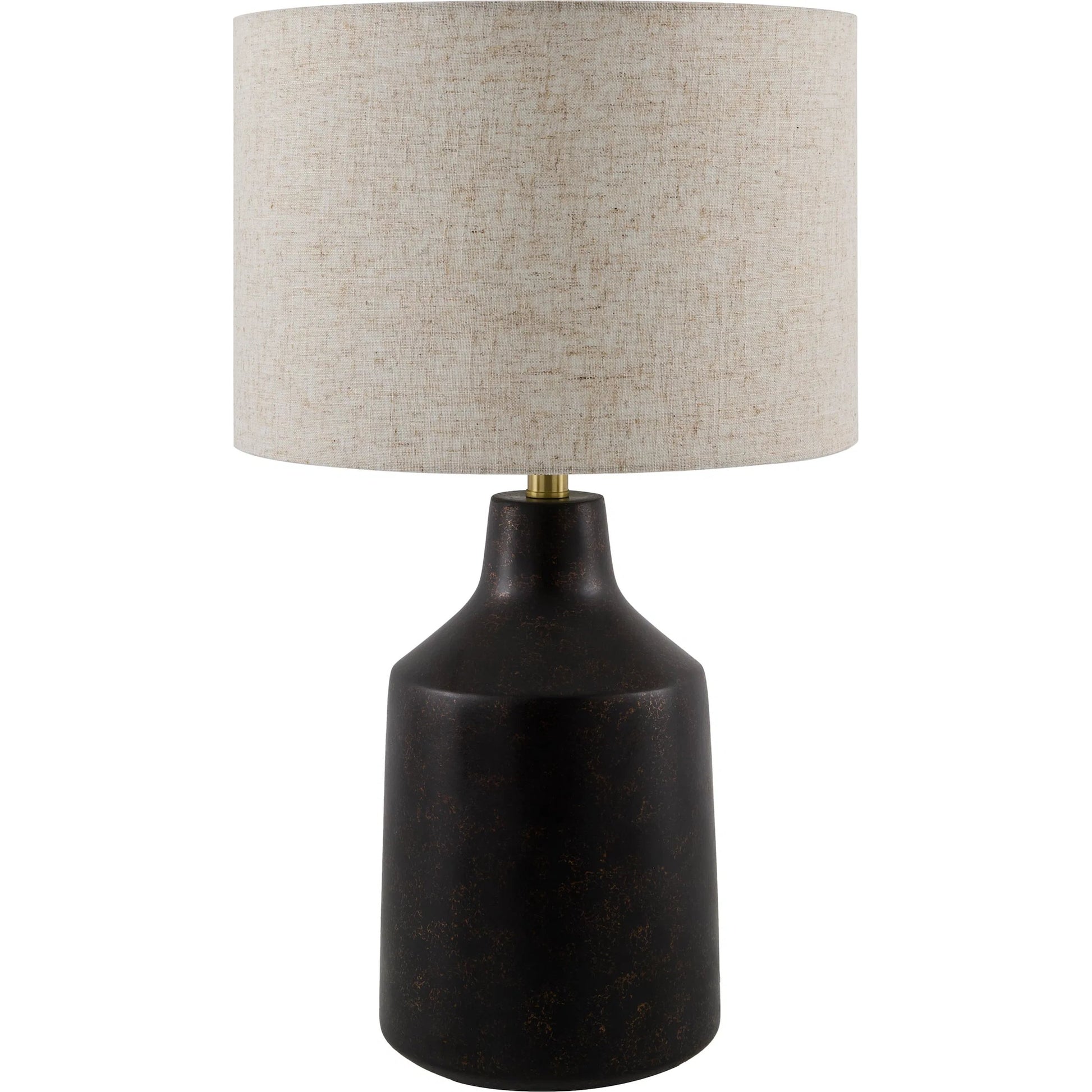 Foreman Accent Table Lamp by Livabliss. Made from cement, linen in a modern style.
