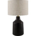 Foreman Accent Table Lamp by Livabliss. Made from cement, linen in a modern style.
