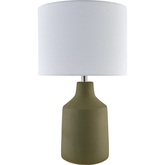Foreman Accent Table Lamp by Livabliss. Made from cement, linen in a unique style.