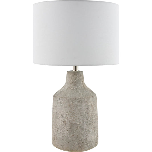 Foreman Accent Table Lamp by Livabliss. Made from cement, linen in a unique style.