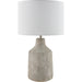 Foreman Accent Table Lamp by Livabliss. Made from cement, linen in a modern style.