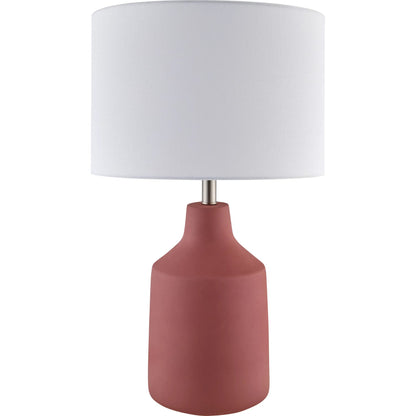 Foreman Accent Table Lamp by Livabliss. Made from cement, linen in a modern style.