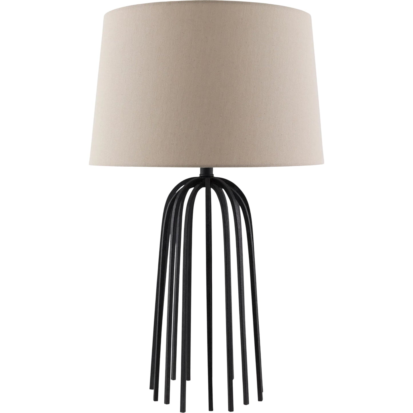 001 SI-2529051 | Primary Silo | Fermo Accent Table Lamp by Livabliss in black and painted. Made from iron, linen, polyester, plastic in a unique style.