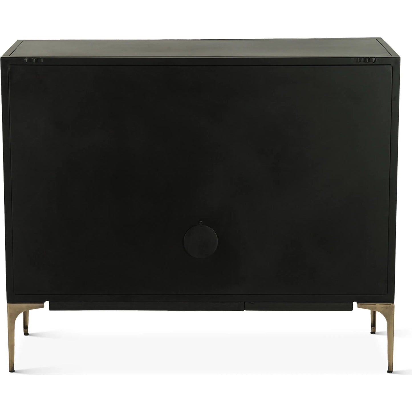 002 SI-2242999 | Additional Silo | Odessa Two Door Buffet by World Interiors in brass patina. Made from iron in a modern style.