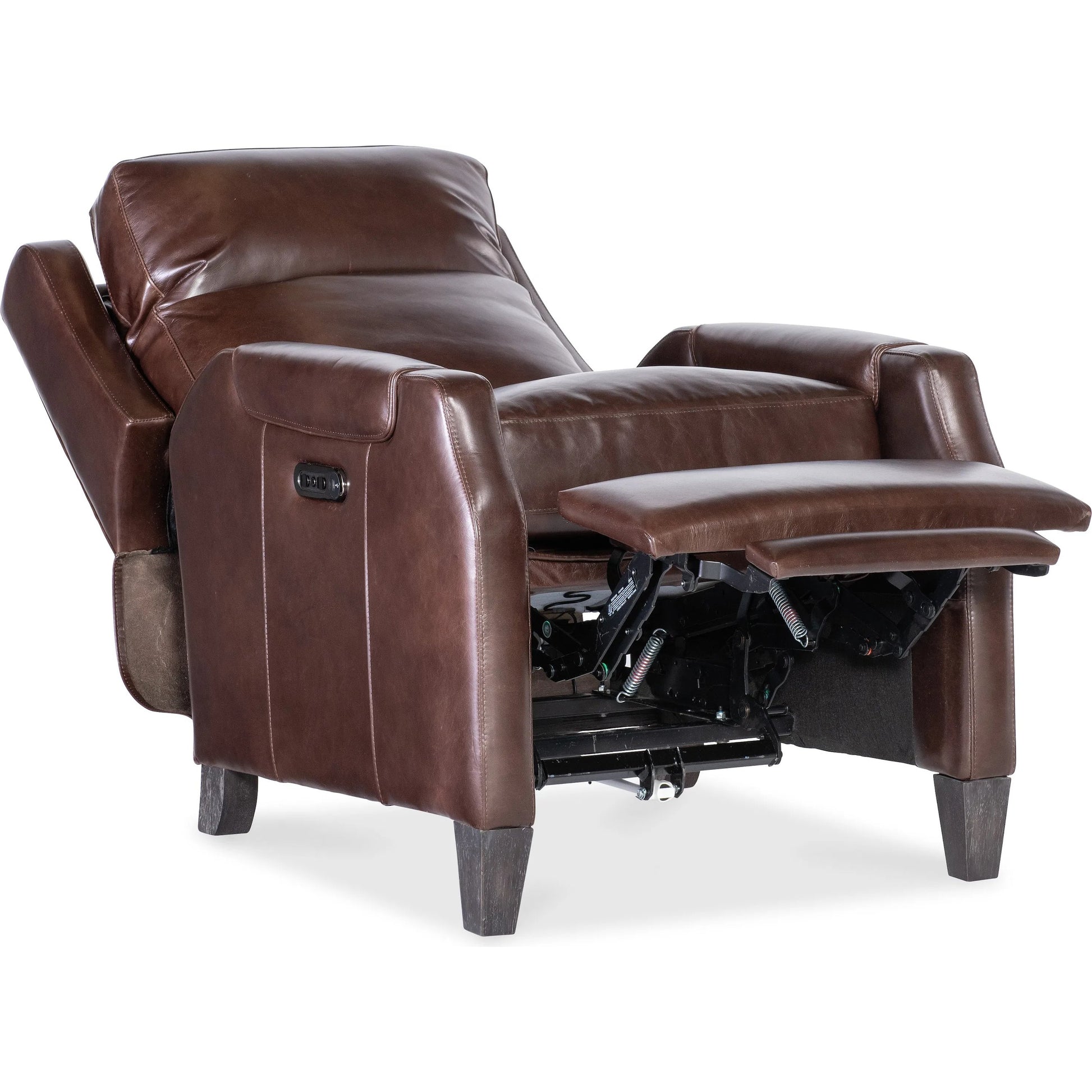 Nelson Power Recliner with Power Headrest by Hooker Furniture in dark wood. Made from unique in a traditional style.