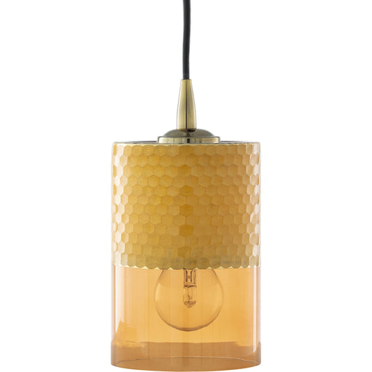 Finsbury Ceiling Light - 23628 by Surya in multi and saffron. Made from glass, metal, plastic in a modern style.