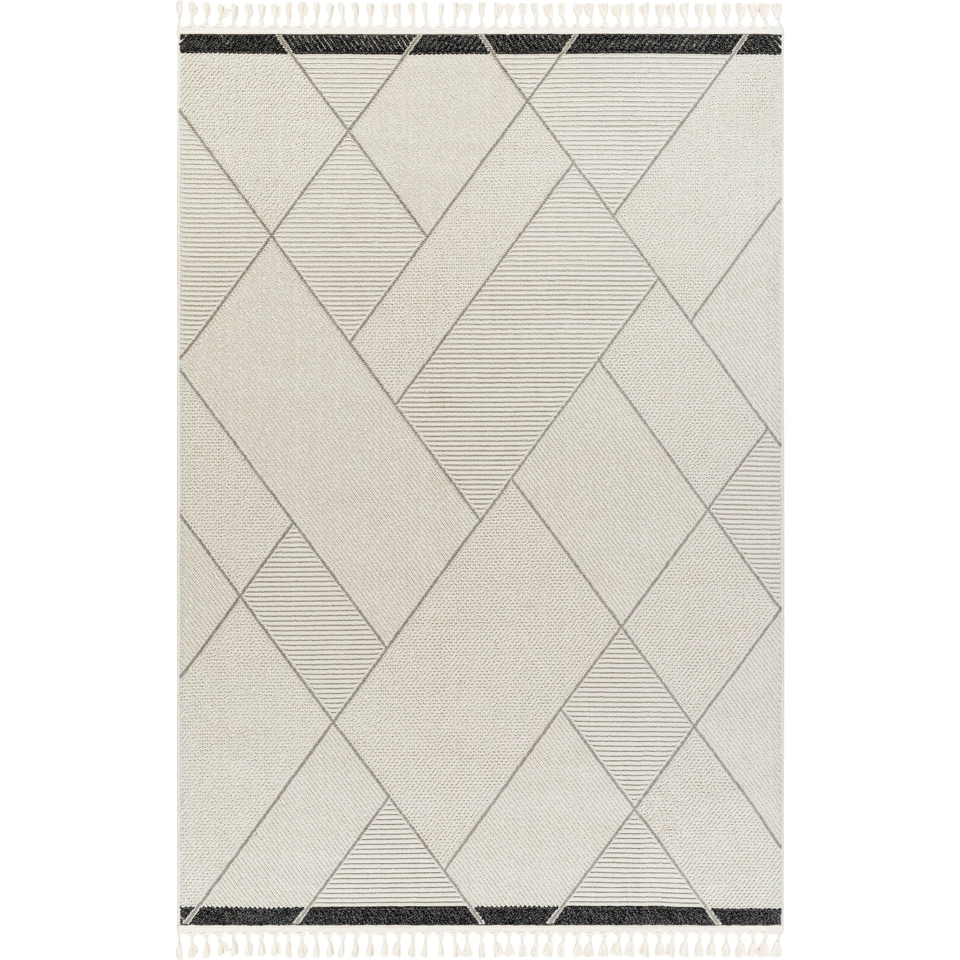 Finland Rug - 32663 by Livabliss in cream, black. Made from main: 100% polyester in a unique style.