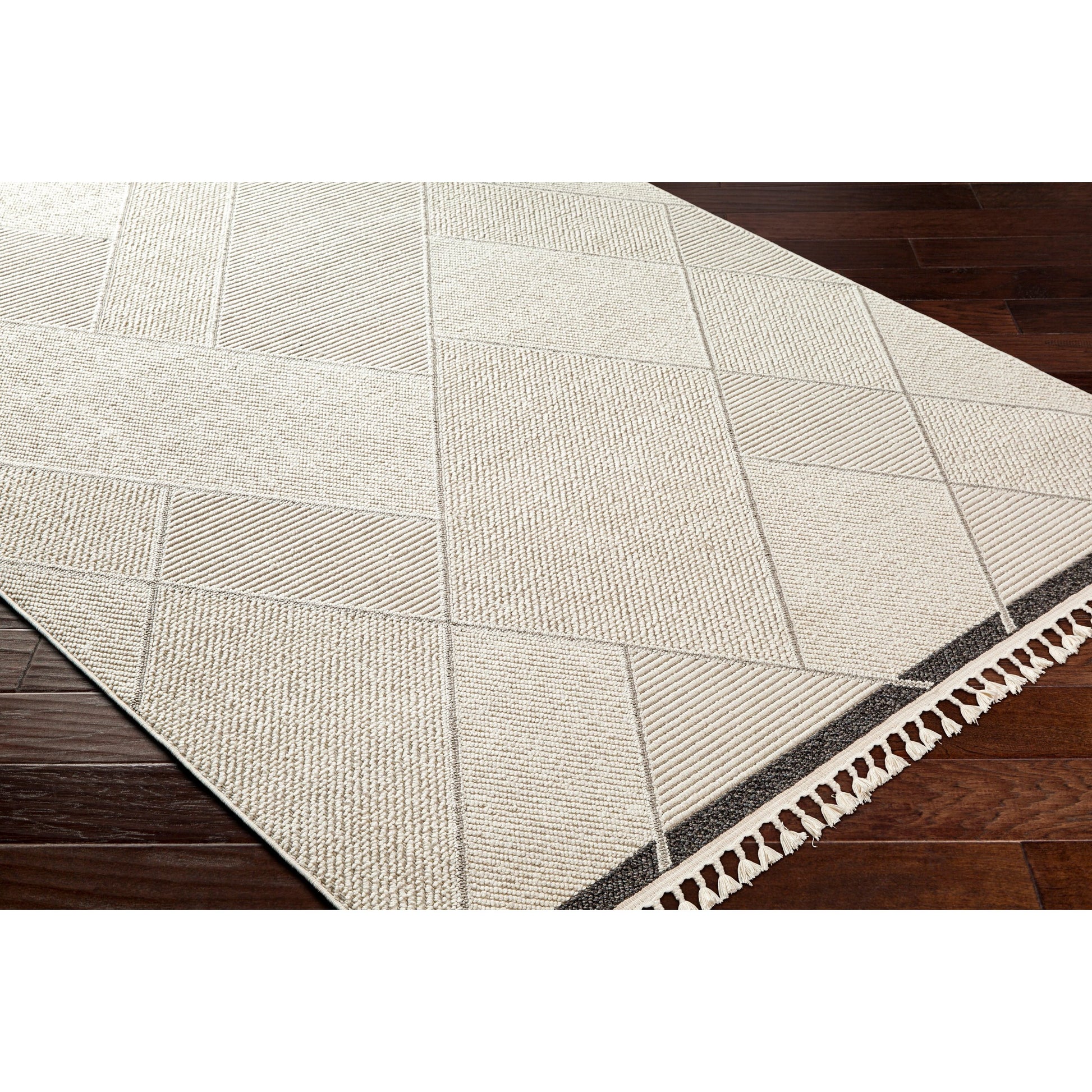 Finland Rug - 32663 by Livabliss in cream, black. Made from main: 100% polyester in a unique style.