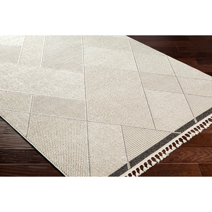 Finland Rug - 32663 by Livabliss in cream, black. Made from main: 100% polyester in a unique style.