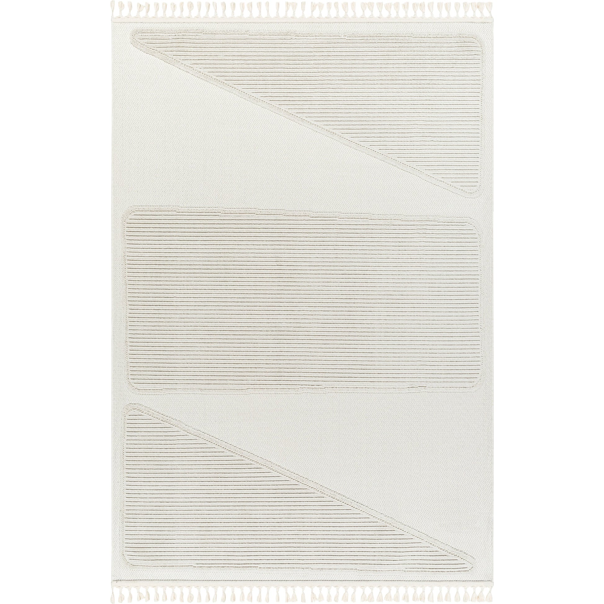 Finland FND-2306 Rug by Livabliss in cream. Made from main: 100% polyester in a unique style.