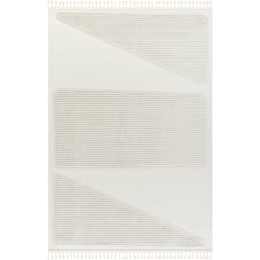Finland FND-2306 Rug by Livabliss in cream. Made from main: 100% polyester in a unique style.