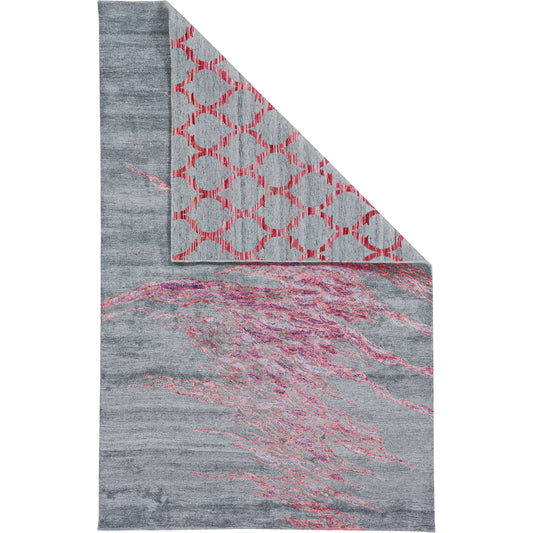 Cosmo Transitional Rug - 8625F by Feizy in red, gray, ivory. Made from viscose in a unique style.