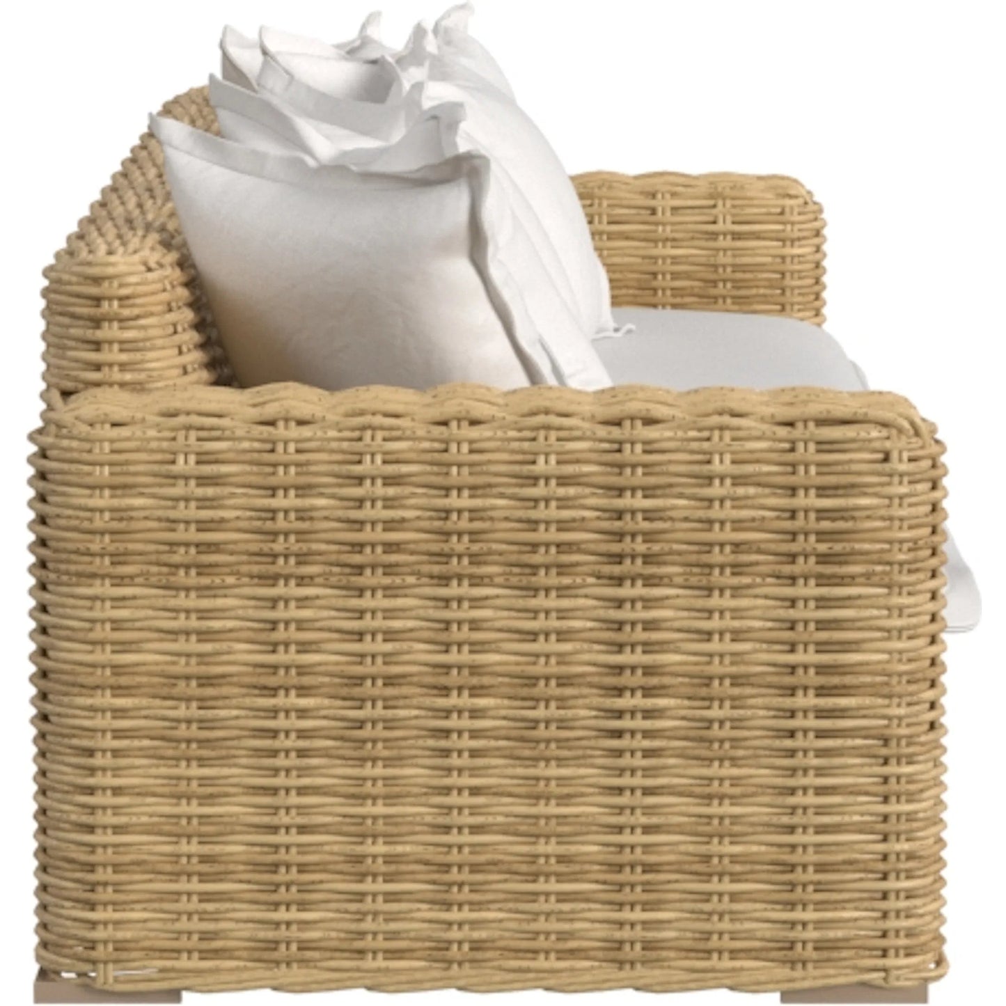 003 SI-2318676 | Additional Silo | Playa Outdoor Sofa by Sunset West in medium wood. Made from resin wicker in a rustic style.